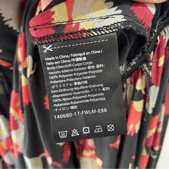 [S] Scotch & Soda Sleeveless Open Back Lightweight Floral Maxi Dress Ruffled Hem - Picture 12 of 12